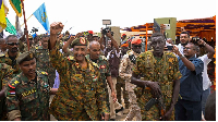 Sudanese army chief Abdel Fattah al-Burhan in Port Sudan on August 28, 2023