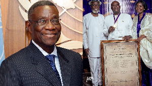 Late former President, Prof John Evans Atta Mills was honoured at the Christian Honours