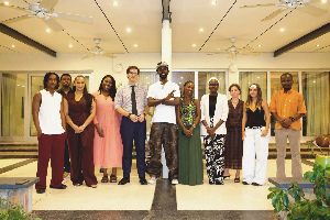 Black Sherif with the ambassador and staff at the German embassy Black Sherif with the ambassador and staff at the German embassy