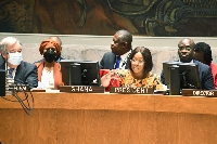 Foreign Minister, Ms. Shirley Ayorkor Botchwey