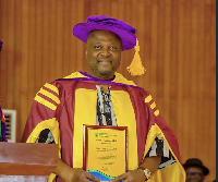 Ibrahim Mahama has been honored with a doctorate degree from UMaT