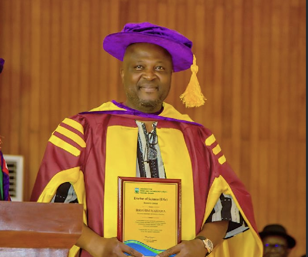Ibrahim Mahama was awarded honorary doctorate degree by UMaT