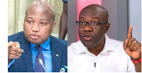 A photo collage of Samuel Okudzeto Ablakwa and Kojo Oppong Nkrumah