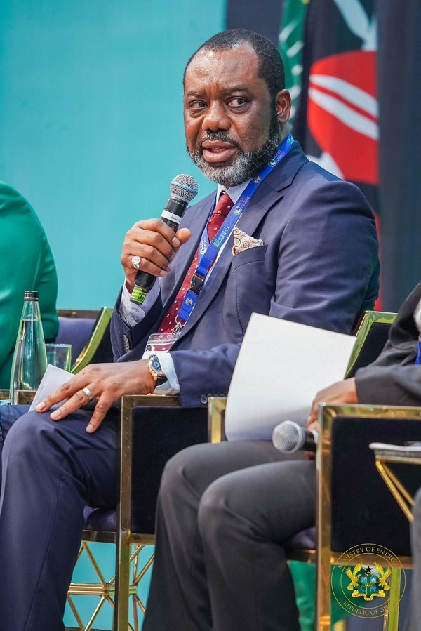 Dr. Mathew Opoku Prempeh at a panel discussion in Kenya