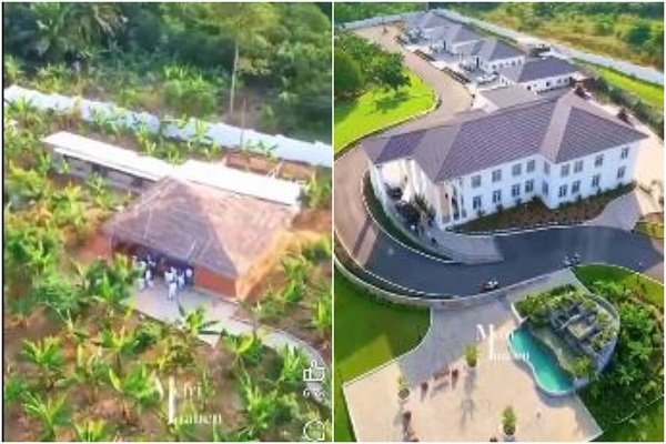 Watch as the Asantehene tours the massive estate of Juabenhene Siriboe II