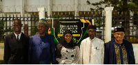 Dr Mustapha Abdual-Hamid [R] with other participants at the event at the Law School