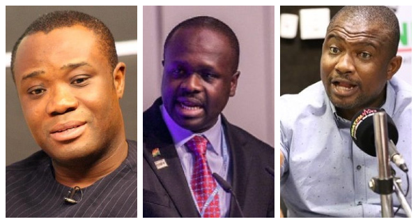 Felix Ofosu Kwakye, Dr Omane Boamah and Solomon Nkansah