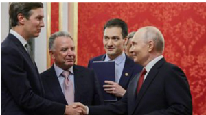 President Putin welcomes US envoys Steve Witkoff and Jared Kushner to talks in Moscow