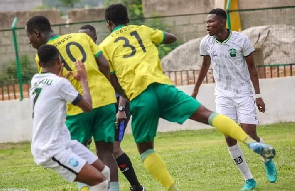 A game involving Dreams FC and Gold Stars