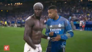 Ghanaian midfielder Kwasi Sibo (L) French forward Kylian Mbappe (R) Ghanaian midfielder Kwasi Sibo (L) French forward Kylian Mbappe (R)
