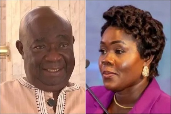 Nana Awuku Bram (L) accused Elsie Appau-Klu of land encroachment and power abuse