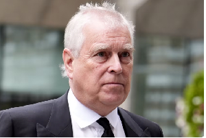 Former Prince Andrew arrives at Westminster Cathedral on September 16, 2025 in London, England