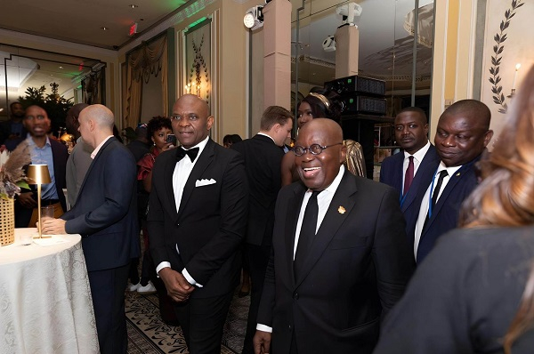 President Nana Addo Dankwa Akufo-Addo with Group Chairman and Founder of the Tony Elumelu Foundation