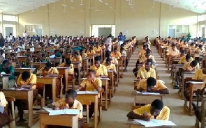 File photo: Students writing exams