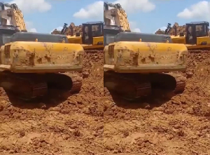 An alleged DRIP machine being used for galamsey