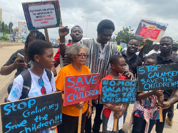 Here are some interesting scenes from the Sept 22 anti-galamsey protest