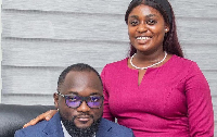 Valentino Nortey with his wife Gilda Nortey