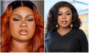 Gospel musician, Empress Gifty (L) and Afia Schwarzenegger (R) have clashed online