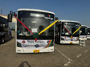 A photo of the EV bus