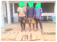 The 3 suspects who have been arrested for possessing illegal firearms
