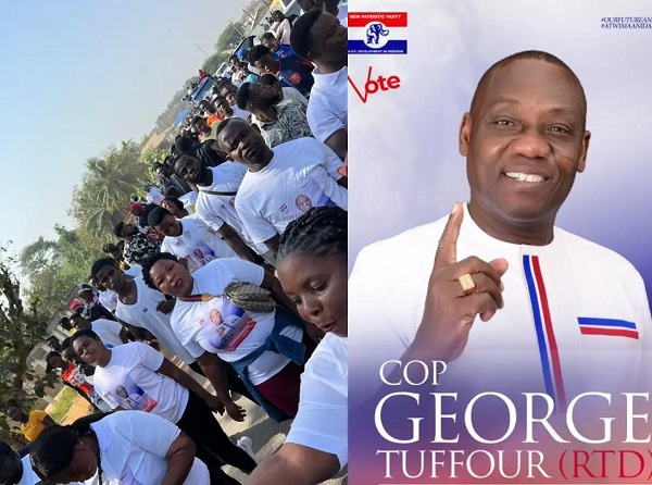 Supporters of George Tuffour picked nomination forms for him