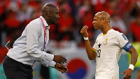 Otto Addo [L] and Dede Ayew