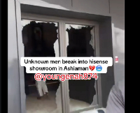 A screenshot from the glasses allegedly broken by the thieves