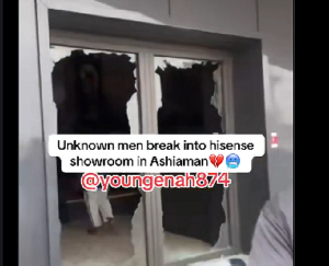 A screenshot from the glasses allegedly broken by the thieves