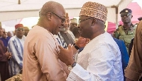 Dr. Mahamudu Bawumia (left) and John Dramani Mahama