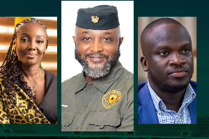 L-R: Veronica Commey, Yaw Ampofo Ankrah and Gideon Hammond are the Directors at the NSA