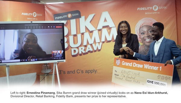 Fidelity Bank rewards customers with GH610,000 in Sika Bumm Promo