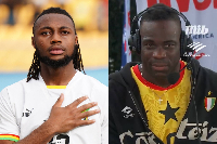 Antoine Semenyo (L) and Mario Balotelli (R)
