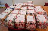 The drugs were seized by French authorities after it was shipped from Ghana