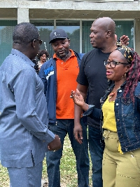 Gyakye Quayson with some NDC executives