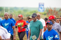 In attendance for the walk were the General Overseer, Pastor Mensa Otabil and his wife, Lady Joy,