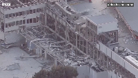 Screenshot of a video of the earthquake