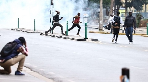 Police use tear gas to disperse protesters in Nairobi CBD on March 20, 2023