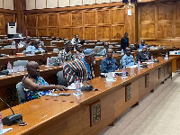 Members of the previous Council of State at a sitting