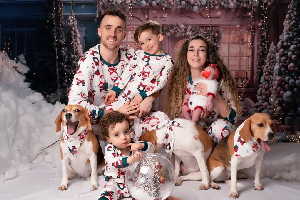 Jota with his family before his death