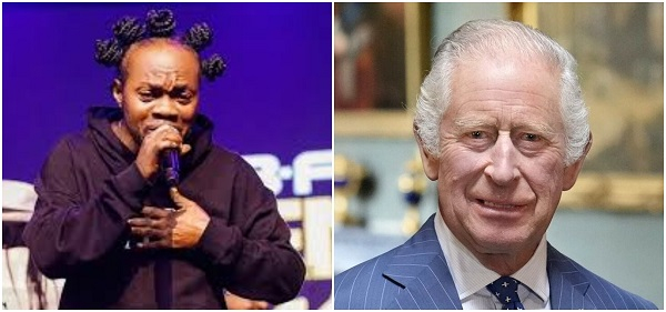Ghanaian musician Daddy Lumba (L) and King Charles III (R)