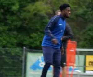 Barnieh took part in a training session with FC Aarau