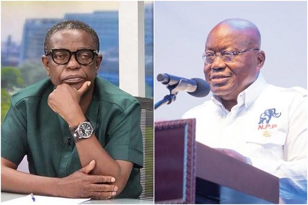 Kwesi Pratt (L) Jnr says the government of Nana Akufo-Addo (R) failed in the fight against galamsey