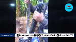 Watch as police dig up AK-47 buried in soil by alleged armed robbery suspects