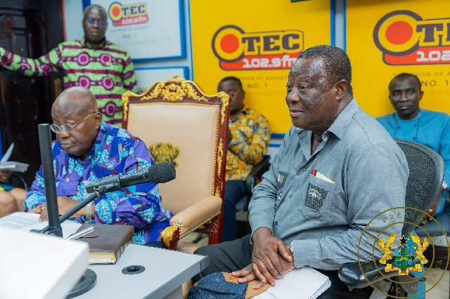 President Nana Addo Dankwa Akufo-Addo with Amoako-Attah