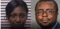 SIU-Carbondale professor Kofi Akamani (R) and Betty Akamani, charged with killing him