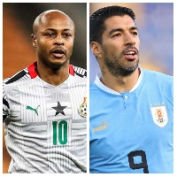 Andre Dede Ayew and Luis Suarez