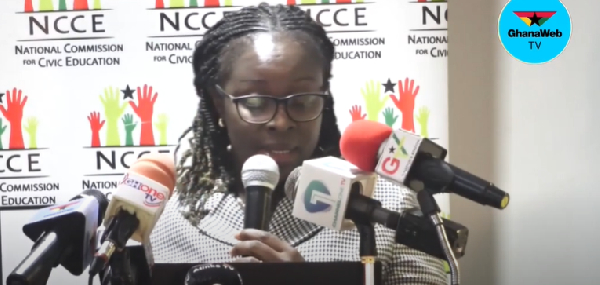 Director of Research, Monitoring, and Evaluation at NCCE, Dr. Henrietta Asante-Sarpong