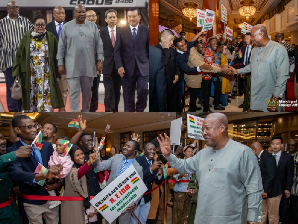 President Mahama and the First Lady in China for a summit
