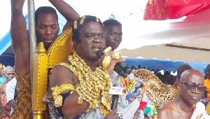 Okoamankra Kwamena Akwonu X, Paramount Chief of the Enyan Abaasa traditional area