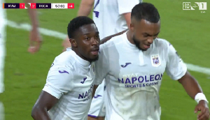 Ghanaian forward Francis Amuzu scored his first goal of the season for Anderlecht